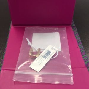 Tory Burch Monogram U initial charm